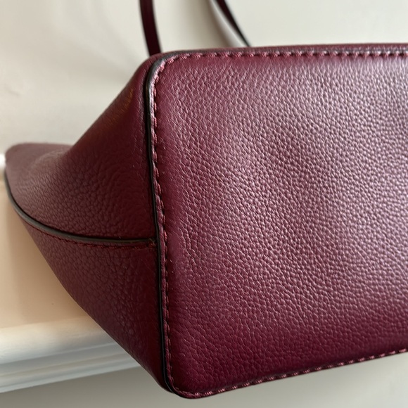 Tory Burch McGraw Tassel Tote - Burgundy - Picture 5 of 10